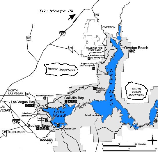 Official Lake Mead Map