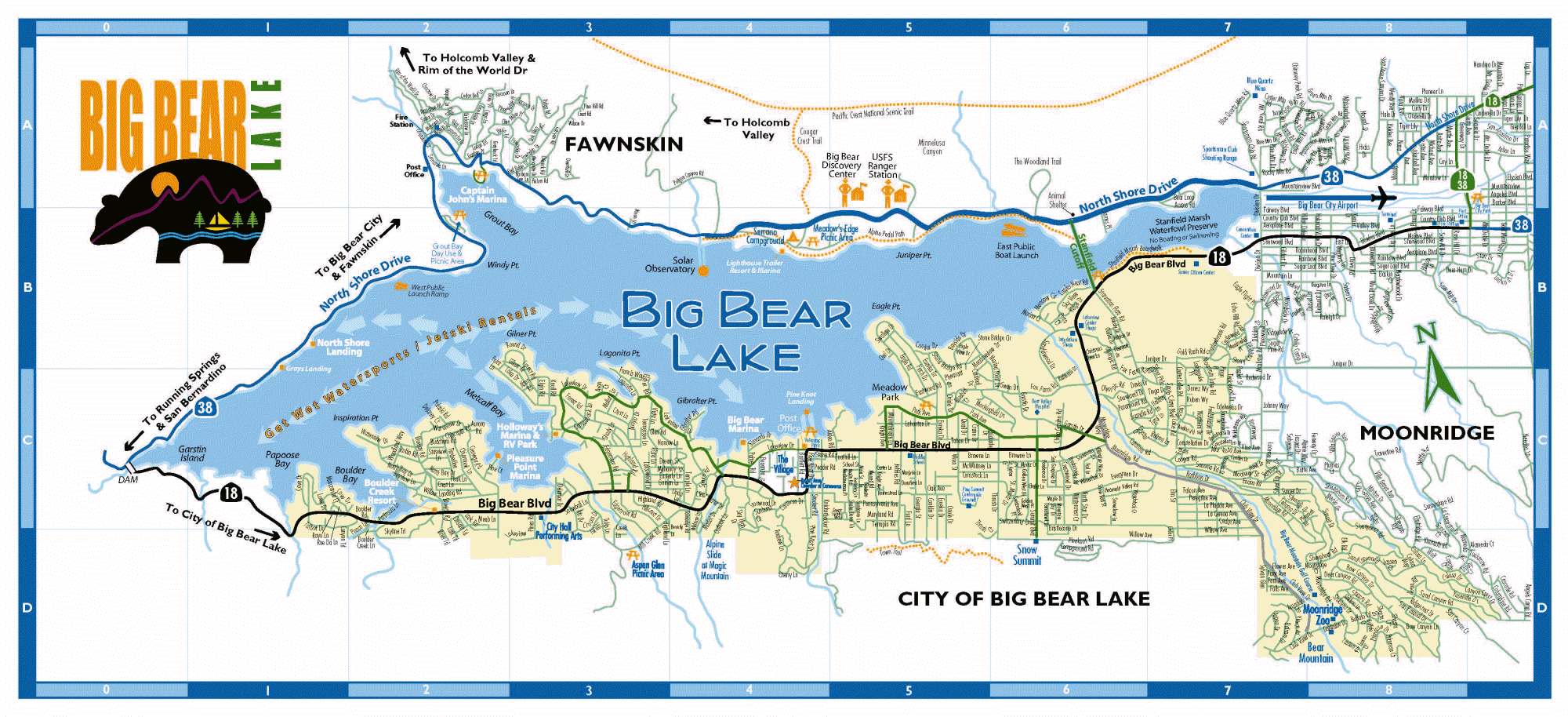 Big Bear Lake Map
