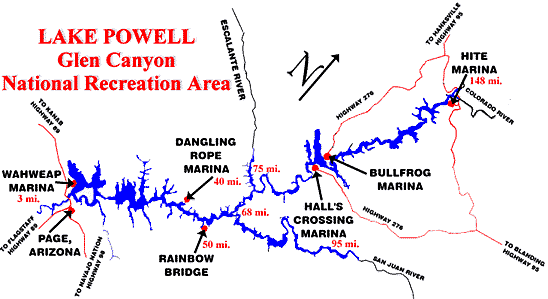 Lake Powell Map